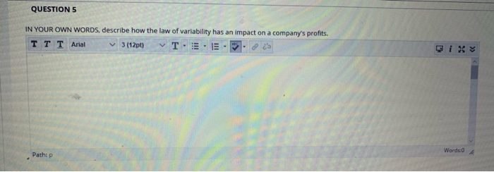 QUESTION 1 Imagine you receive an order to do 650