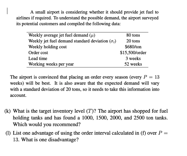 A small airport is considering whether it should