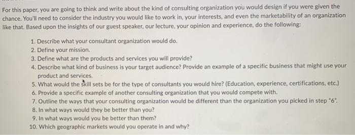 please answer this questions. For this paper, you