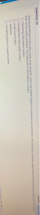 Question 35 What is the major difference between