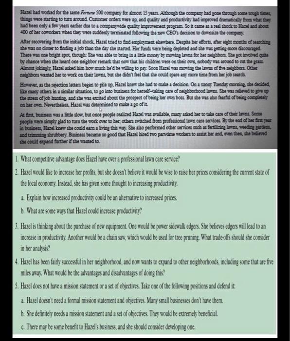 I need the answer for numbers 3,4,5 please. Hazal