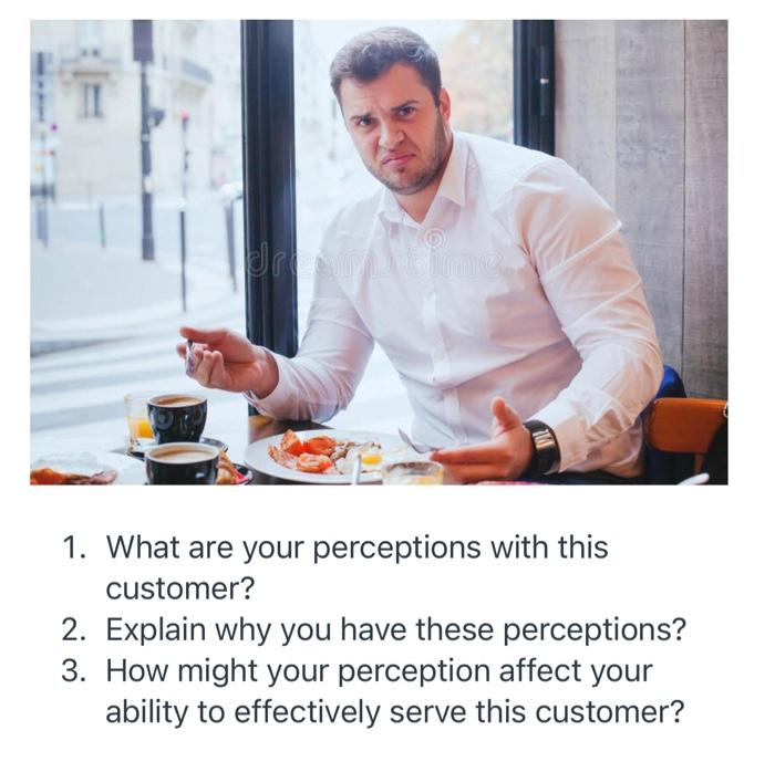 Customer Service: TU 1. What are your perceptions