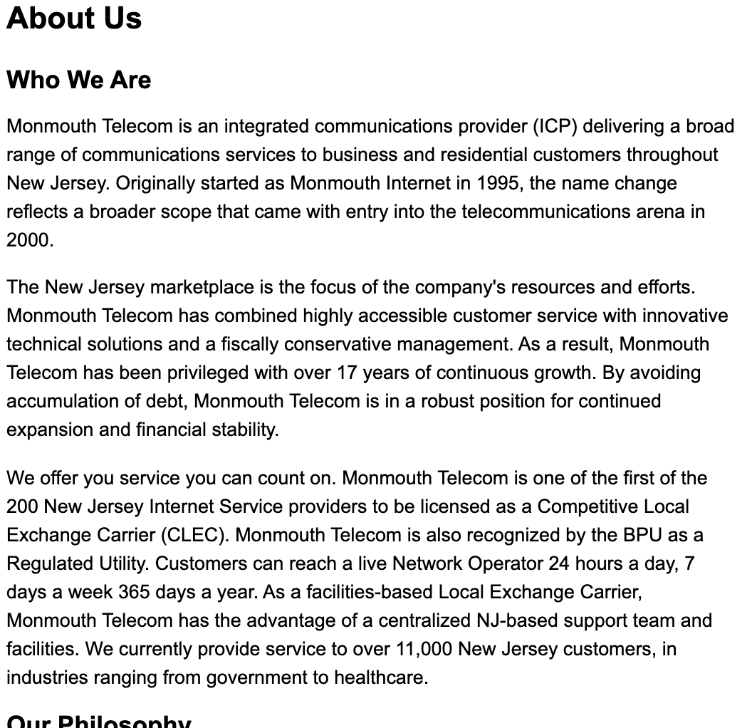 Write a one page introduction on the company