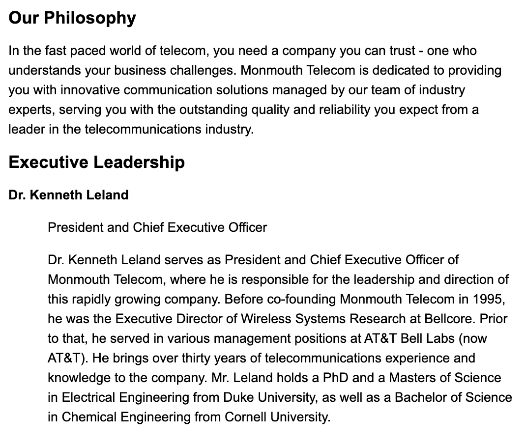 Write a one page introduction on the company