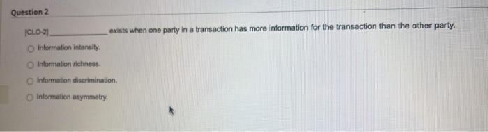 i need an answer in an hour please. Question 2