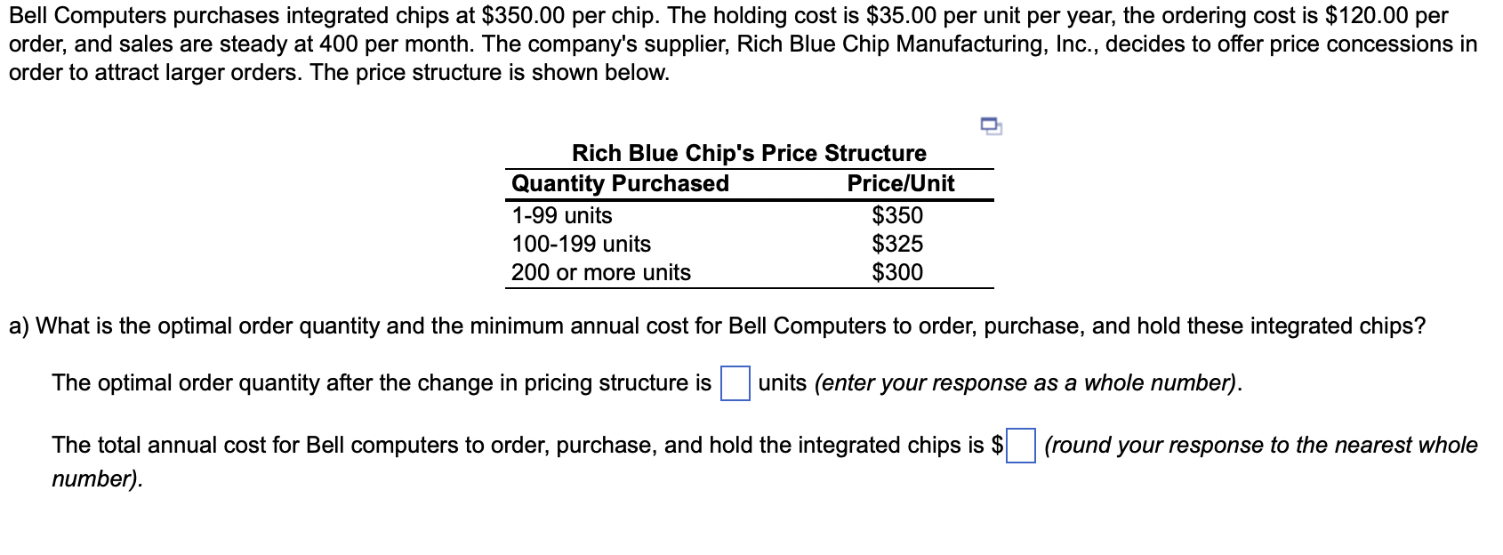 Bell Computers purchases integrated chips at