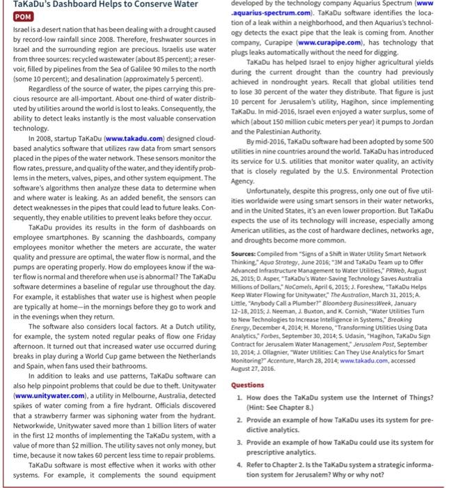 TaKabu's Dashboard Helps to Conserve Water POM