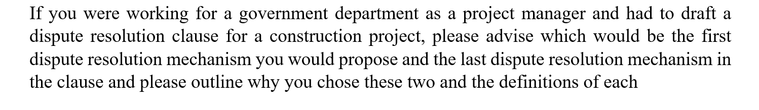 If you were working for a government department