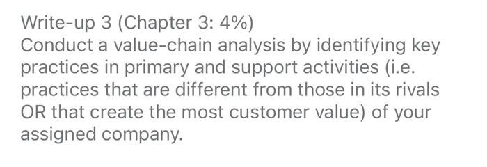 For a Company like Caterpillar. Write-up 3