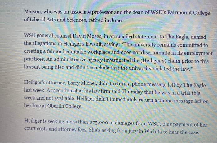 Professor candidate claims WSU retracted job