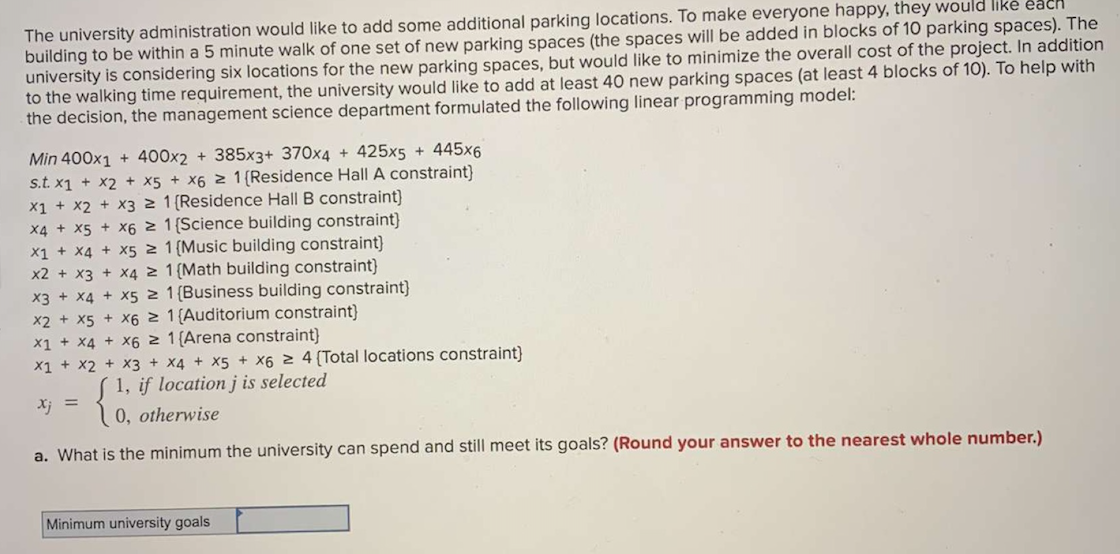 The university administration would like to add