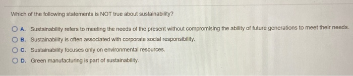 Which of the following statements is NOT true