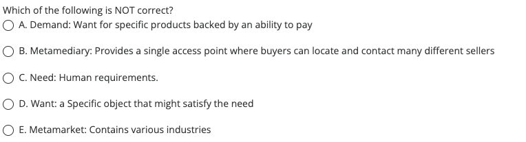 Which of the following statements explain Selling