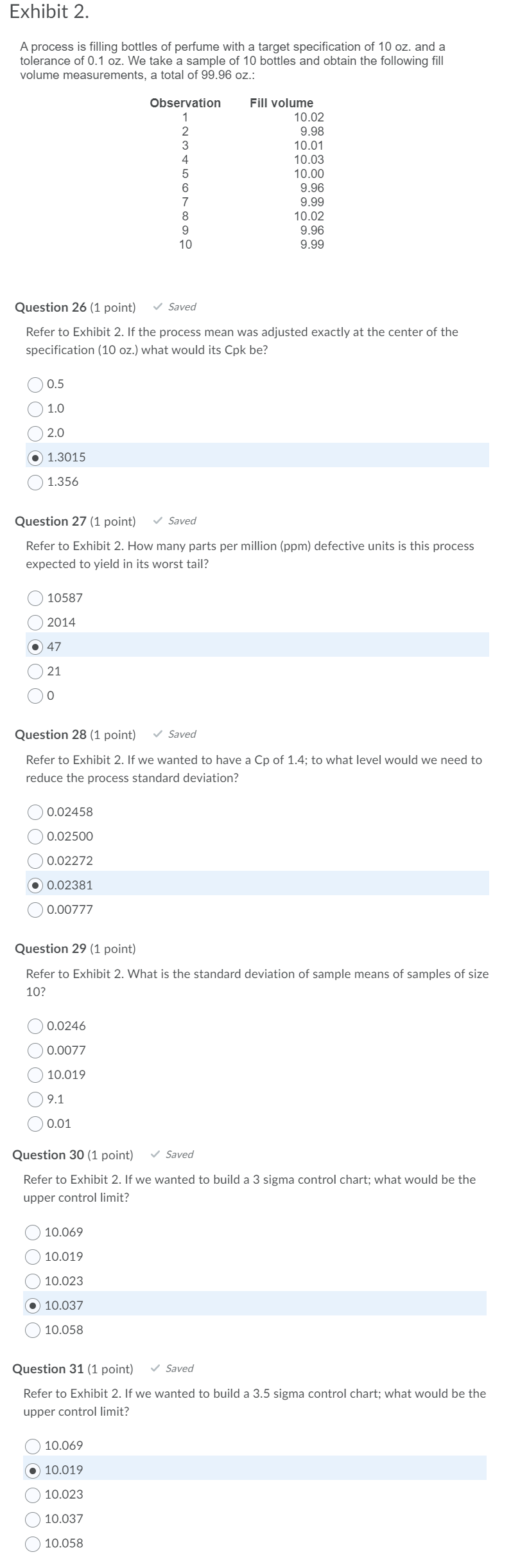 Exhibit 2. A process is filling bottles of