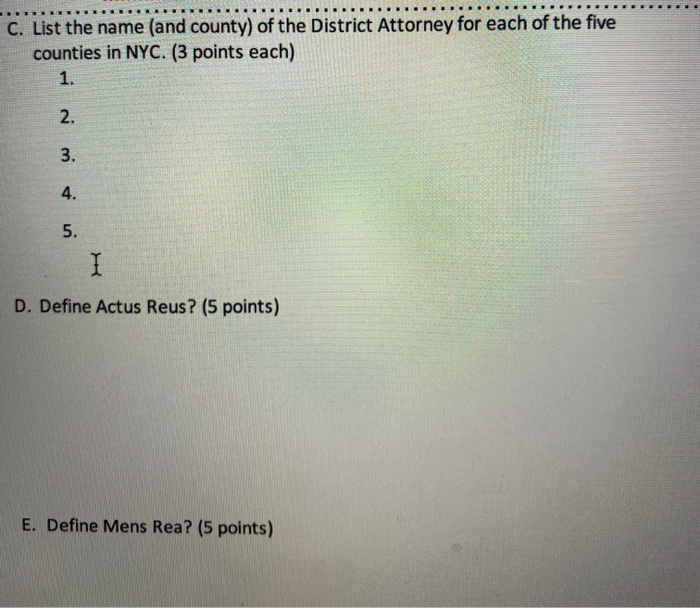 C. List the name (and county) of the District