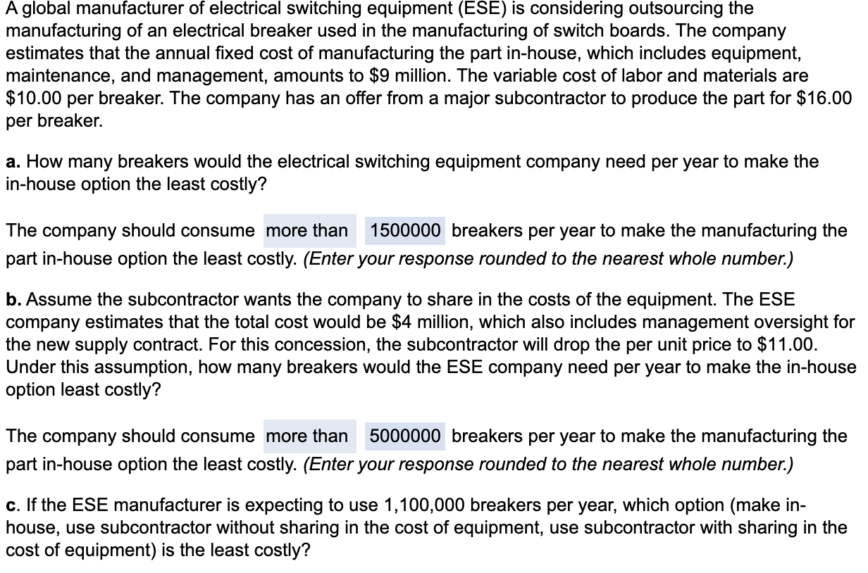 A global manufacturer of electrical switching