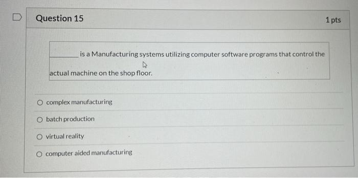 is a Manufacturing systems utilizing computer