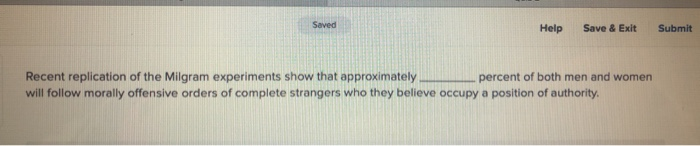 Saved Help Save & Exit Submit Recent replication