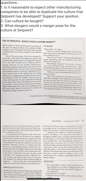 questions : 1. Is it reasonable to expect other