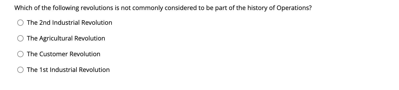 Which of the following revolutions is not