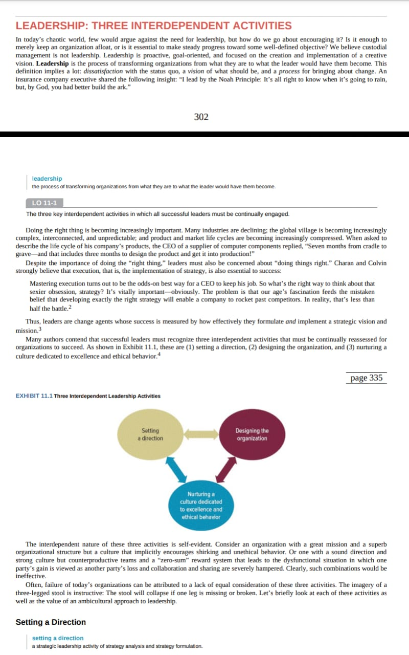 Think of a two firms CEO whose leadership you