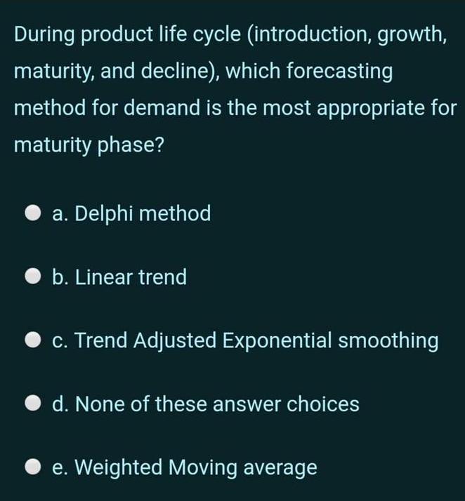 During product life cycle (introduction, growth,