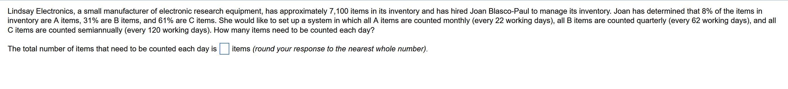 Lindsay Electronics, a small manufacturer of