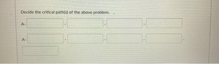 Calculate the ES, EF, LS, LF, and Slack for each
