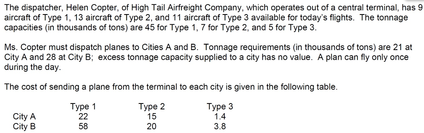 This is an assignment problem with decision