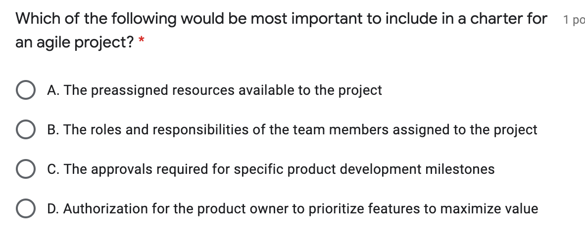 Which of the following would be most important to