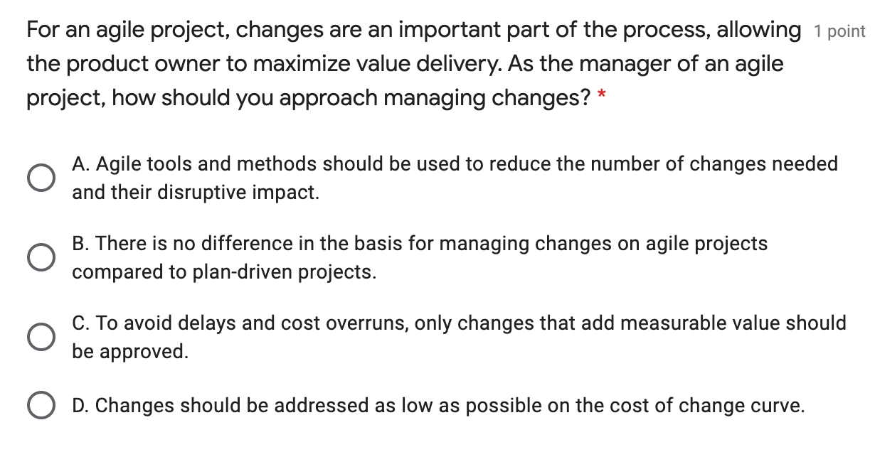 Which of the following would be most important to