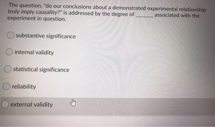 The question, "do our conclusions about a