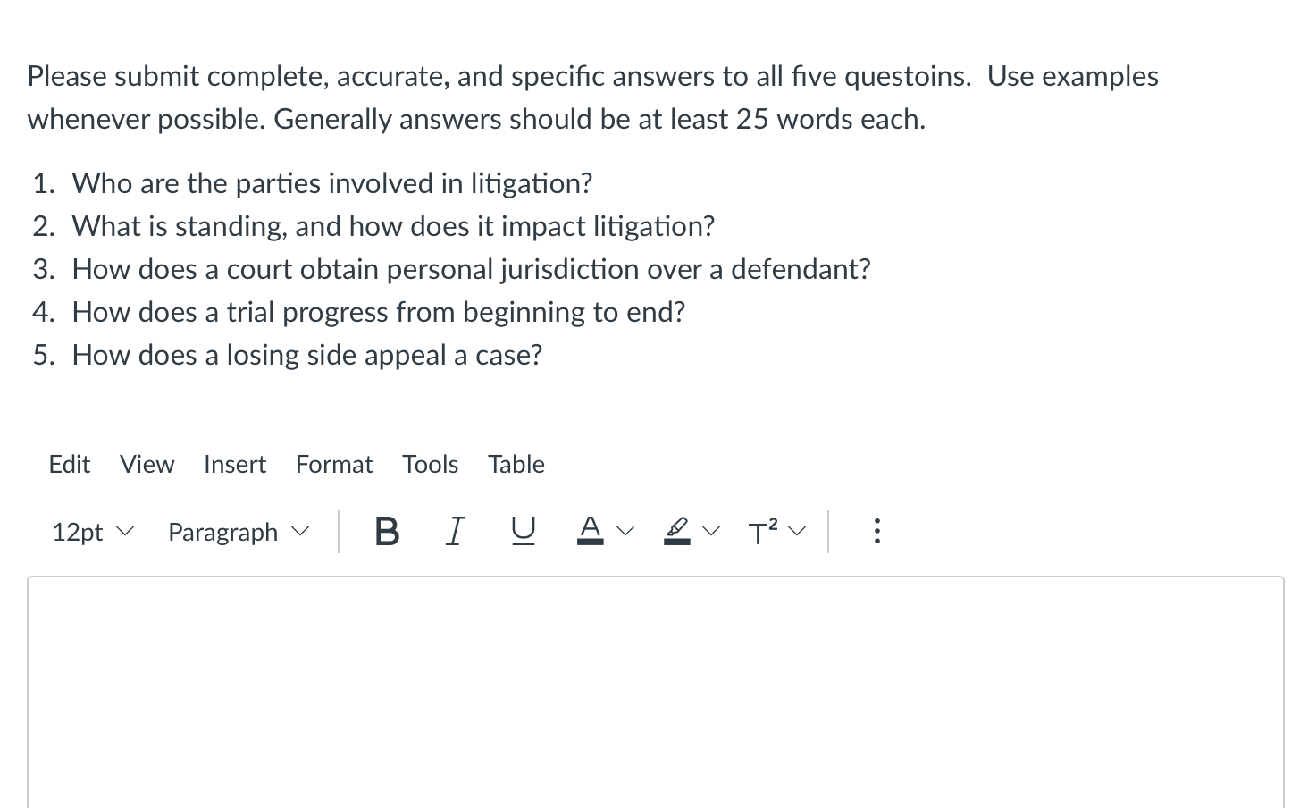 Please submit complete, accurate, and specific