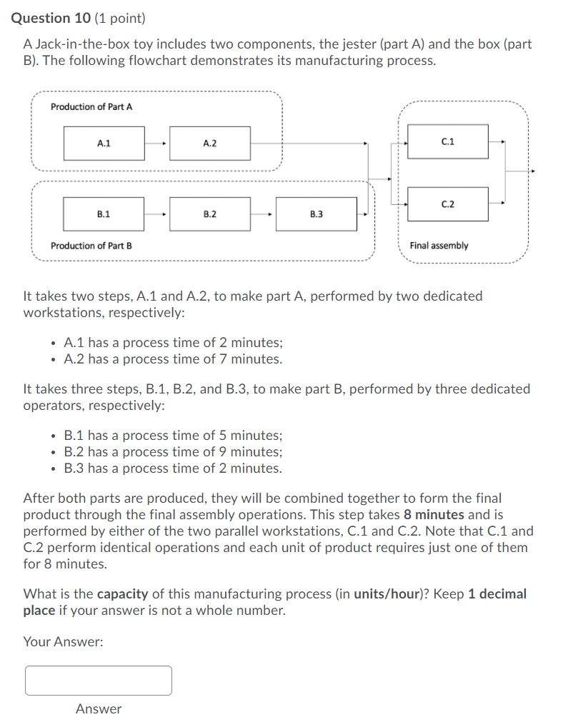 Question 10 (1 point) A Jack-in-the-box toy