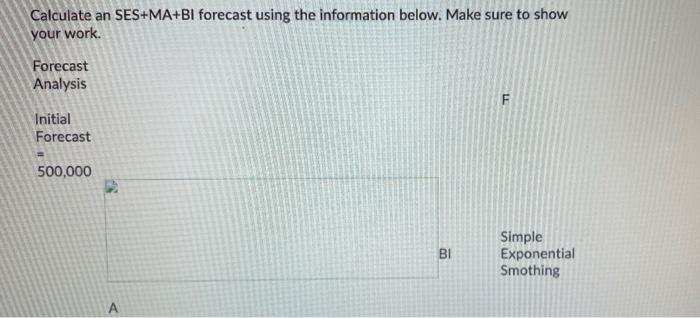simple exponential smoothing. i need to calculate
