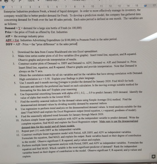 9 17 4. 10 12 13 14 15 16 Enterprise Industries