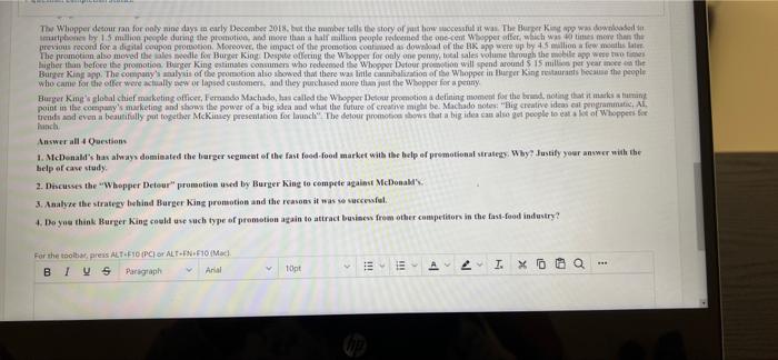 Case Study - Burger Kings Gets People to Take