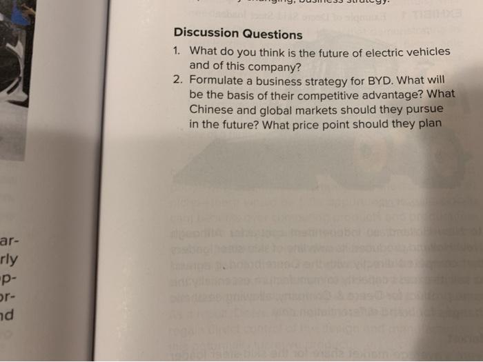 Discussion Questions 1. What do you think is the