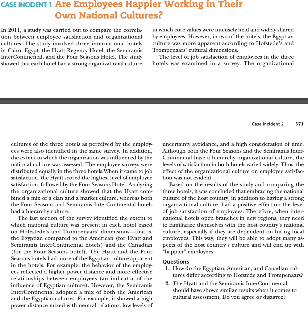 case anaysis on the CASE INCIDENT 1 Are Employees