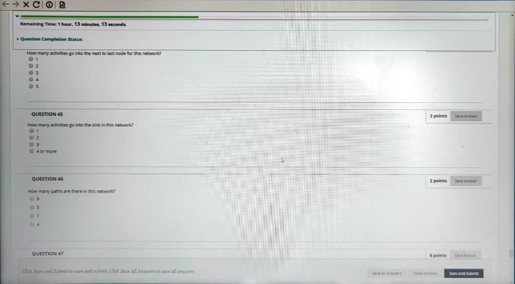 Blackboard + XCIO Remaining Time: 1 hour, 13