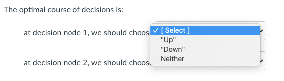 Decision tree - basic problem setting Please