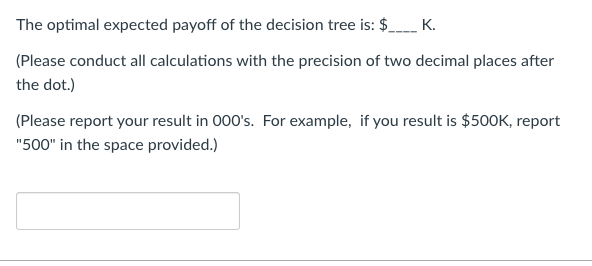 Decision tree - basic problem setting Please