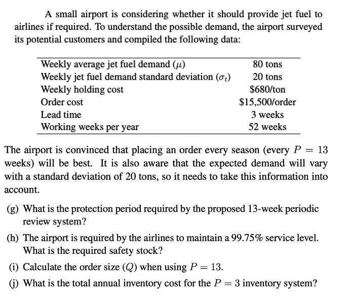 A small airport is considering whether it should