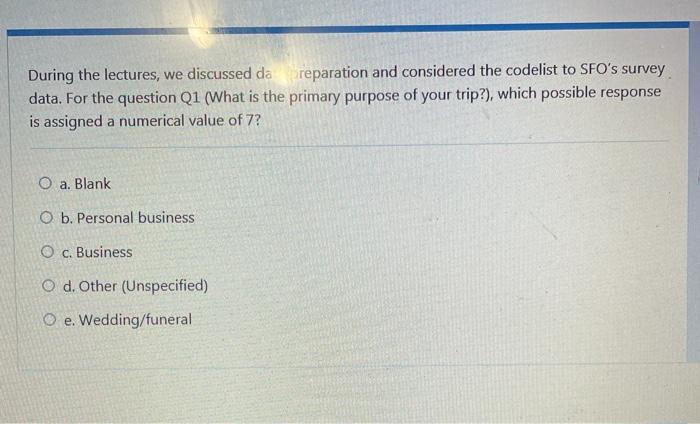 During the lectures, we discussed data