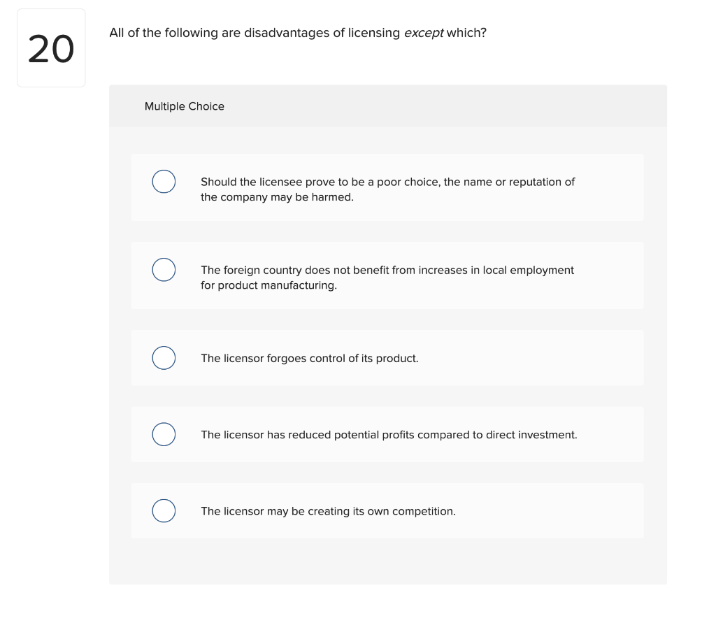 All of the following are disadvantages of