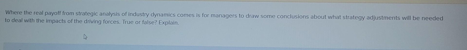 Strategic Management subject Please give me good