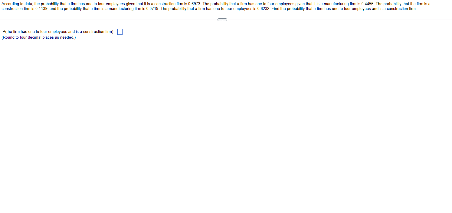 According to data, the probability that a firm