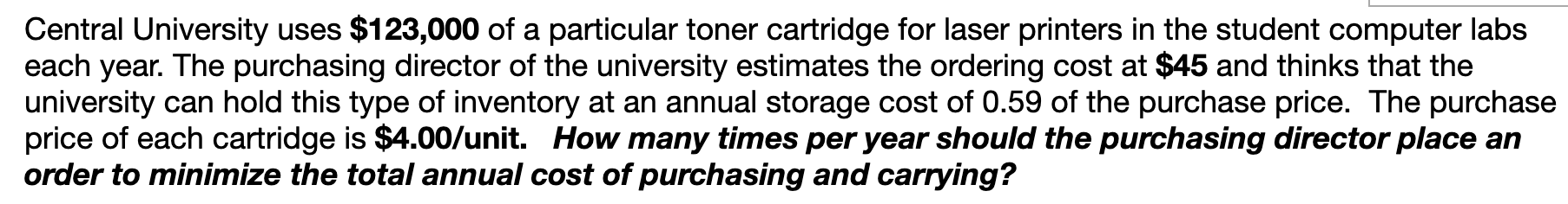 Central University uses $123,000 of a particular
