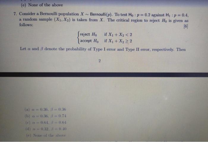 4. Let (21.Z) be a random sample from a