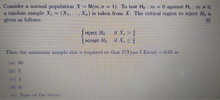 4. Let (21.Z) be a random sample from a